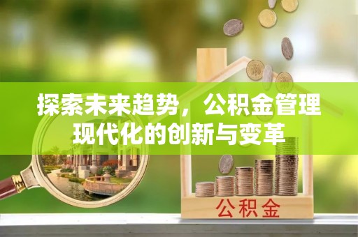 平塘探索未来趋势，公积金管理现代化的创新与变革