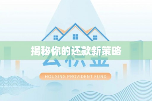 平塘揭秘你的还款新策略