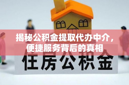 平塘揭秘公积金提取代办中介，便捷服务背后的真相