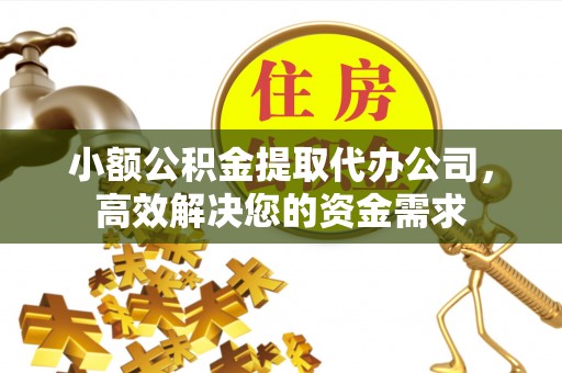 平塘小额公积金提取代办公司，高效解决您的资金需求