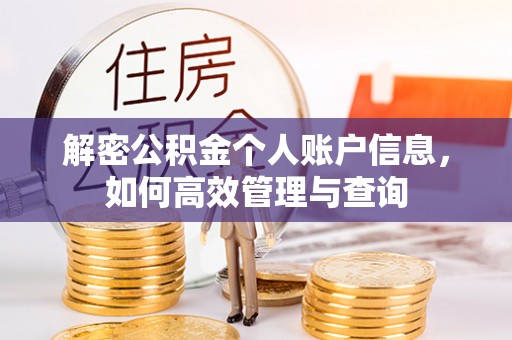 平塘解密公积金个人账户信息，如何高效管理与查询