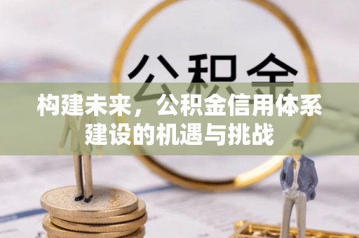 平塘构建未来，公积金信用体系建设的机遇与挑战
