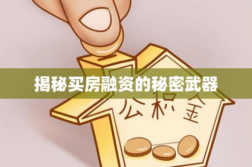 平塘揭秘买房融资的秘密武器