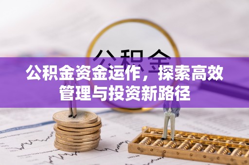 平塘公积金资金运作，探索高效管理与投资新路径