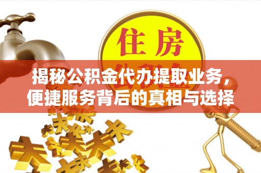 平塘揭秘公积金代办提取业务，便捷服务背后的真相与选择