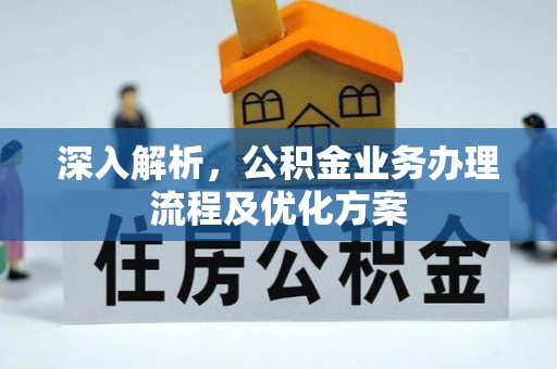 平塘深入解析，公积金业务办理流程及优化方案
