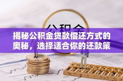 平塘揭秘公积金贷款偿还方式的奥秘，选择适合你的还款策略